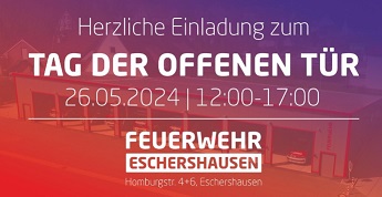 26.05. 12:00 Uhr Tag der offenen Tür Feuerwehr Eschershausen