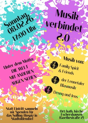 08.02.  17 Uhr Musik verbindet 2.0